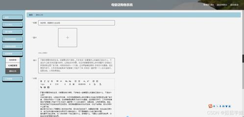 java计算机毕业设计母婴店购物系统 开题报告 源码 论文